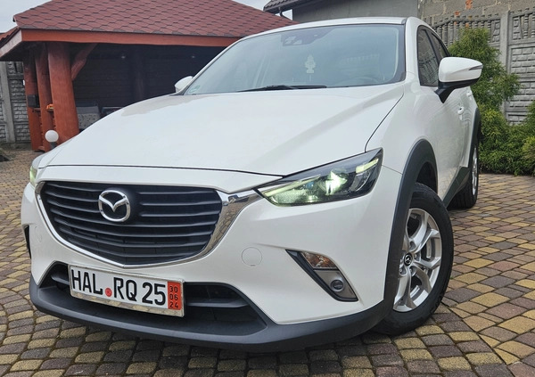 Mazda CX-3 cena 64999 przebieg: 149560, rok produkcji 2016 z Rzgów małe 56